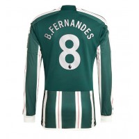 Manchester United Bruno Fernandes #8 Replika Bortatröja 2023-24 Långärmad